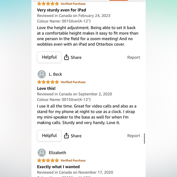 Hands free sturdy Tablet phone adjustable desktop Holder Stand - Silver - Picture 12 of 13